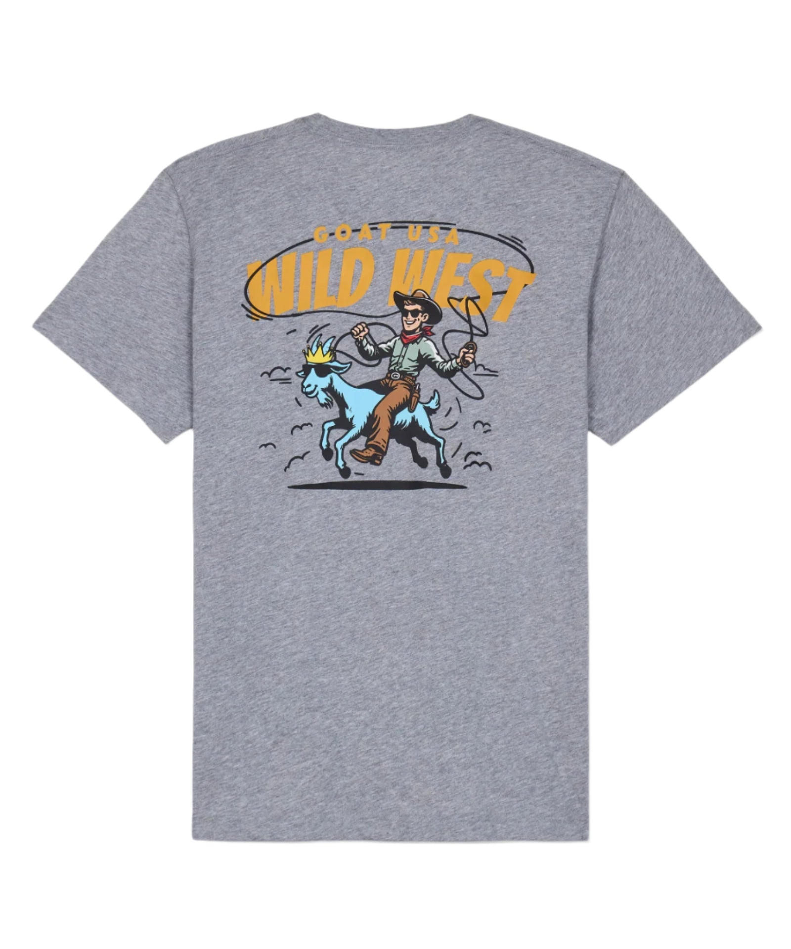 GOAT USA Wild West T-Shirt- Gray
