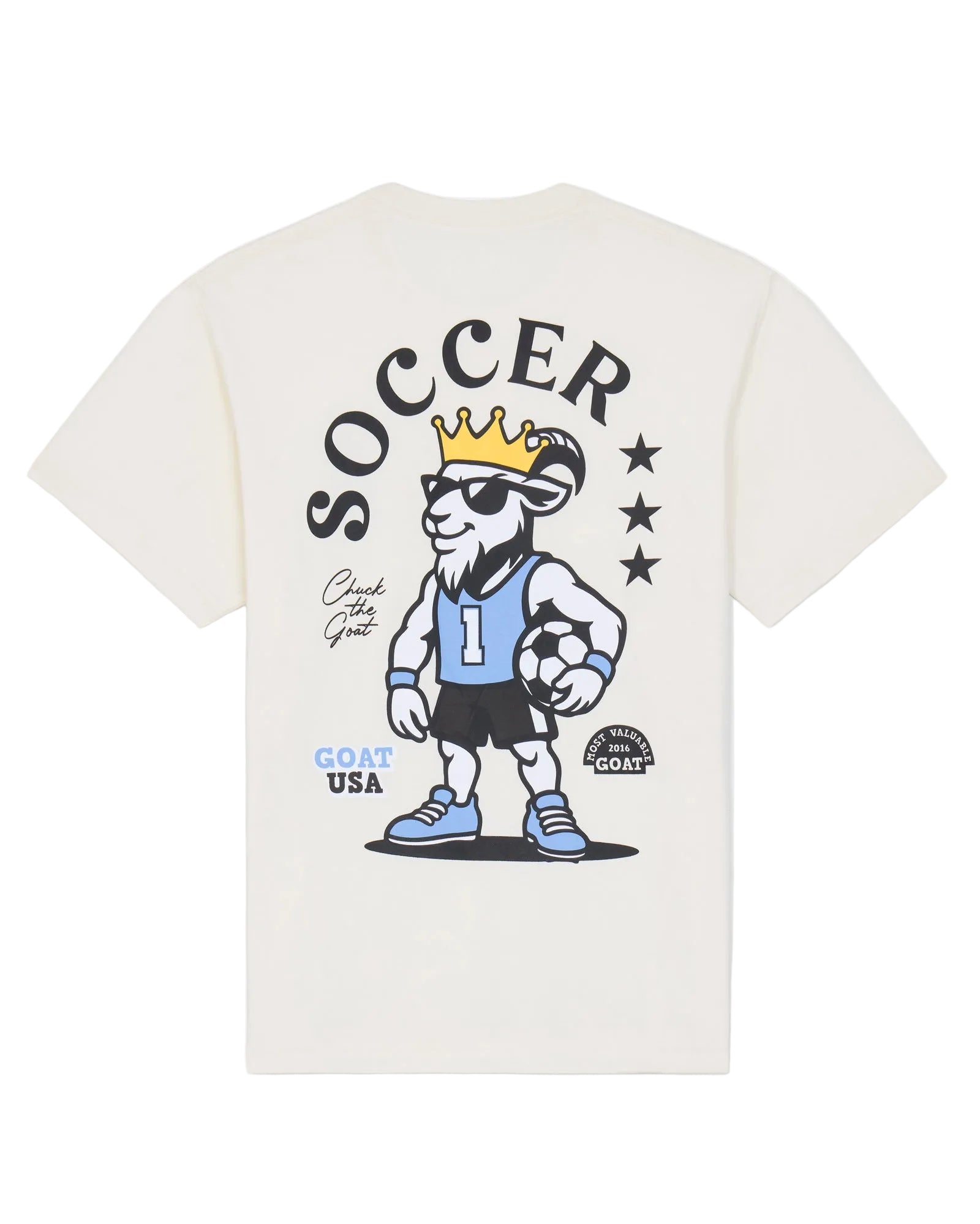 GOAT USA Soccer Most Valuable Goat T-Shirt - Bone