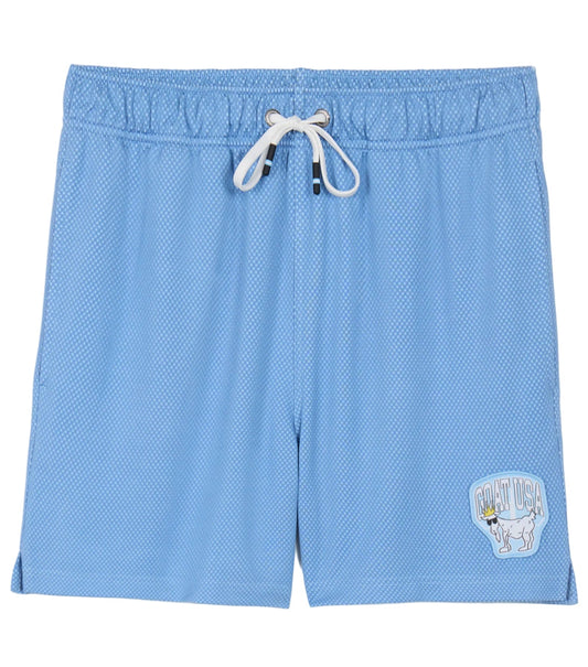 Dot Mesh Shorts - Carolina Blue
