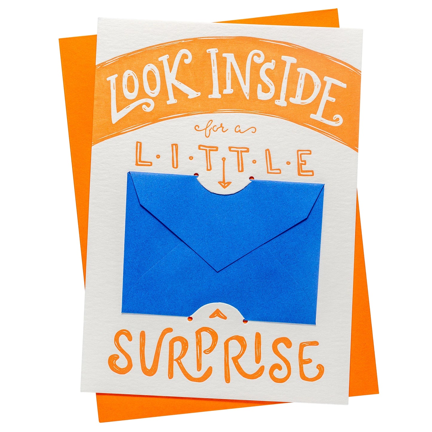 Letterpress Little Surprise Gift Card Holder
