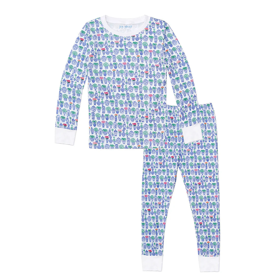 Joy Street Ginger Jars Two Piece Long Pajamas