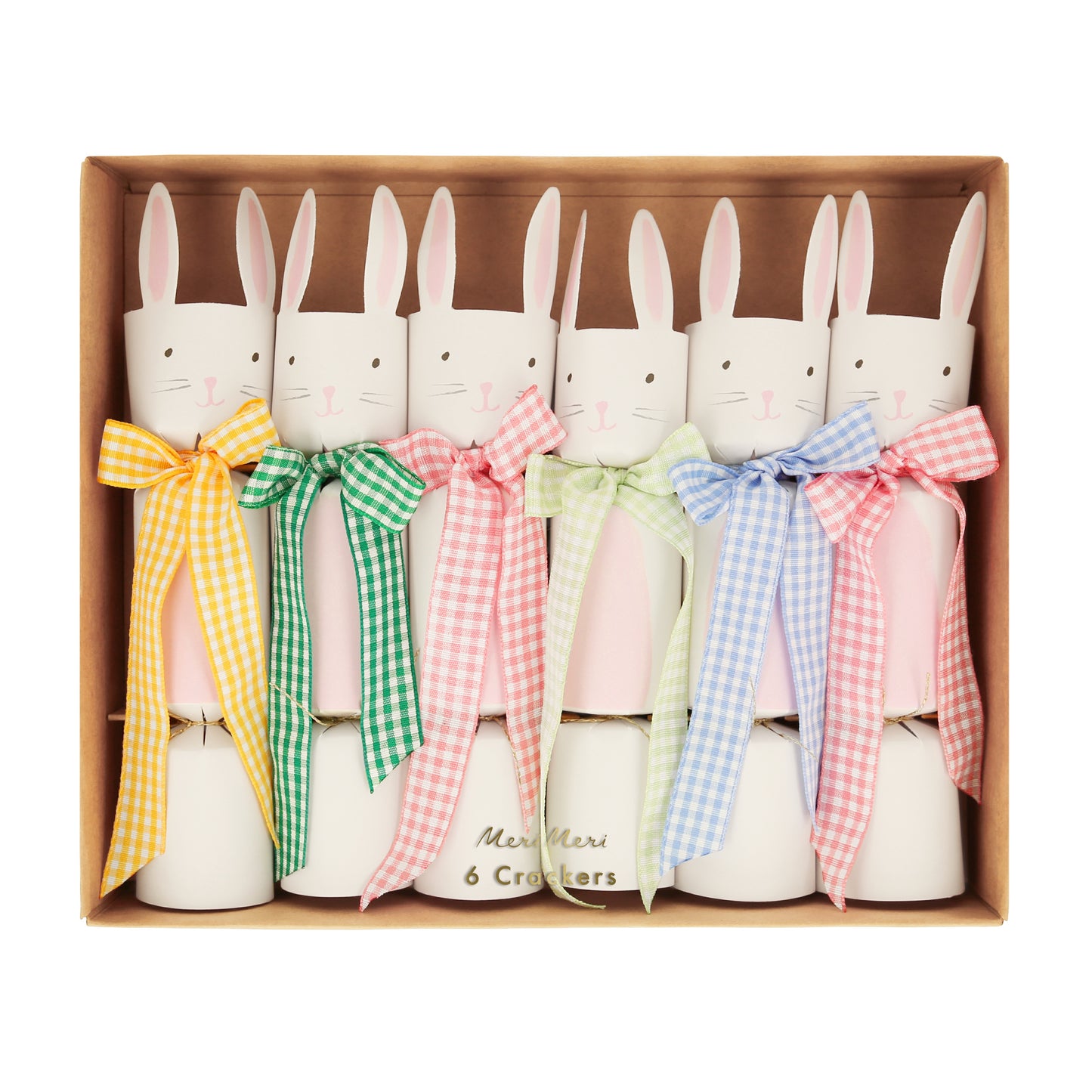 Meri Meri Gingham Bow Bunny Crackers