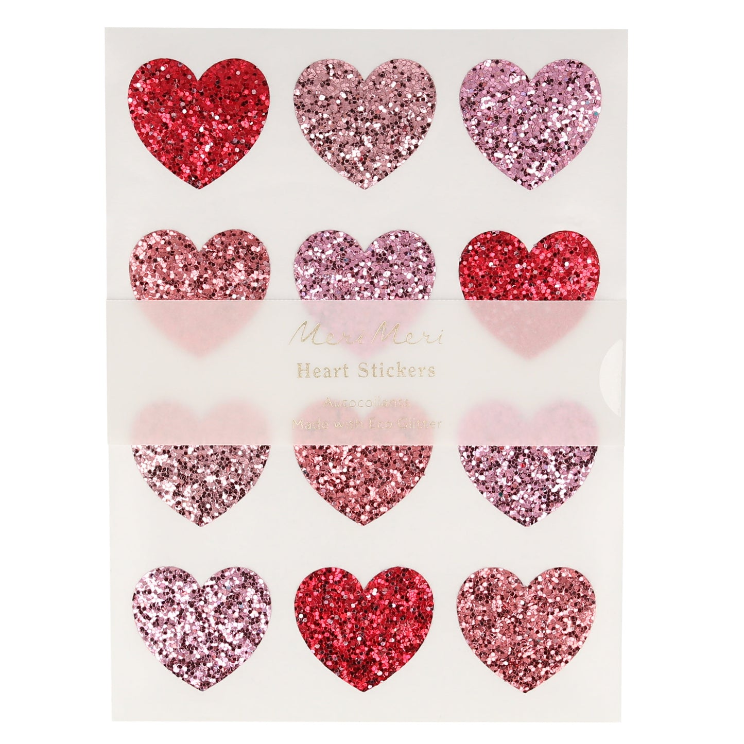 Meri Meri Glitter Heart Stickers