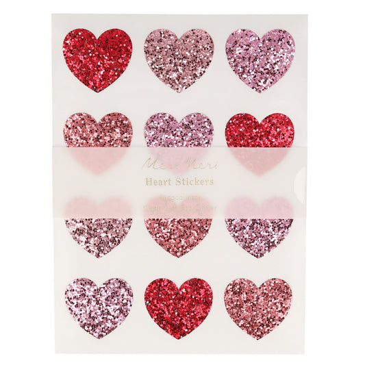 Meri Meri Glitter Heart Stickers