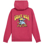 GOAT USA Leaves Hooded Sweatshirt- Cardinal Heather