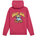 GOAT USA Leaves Hooded Sweatshirt- Cardinal Heather