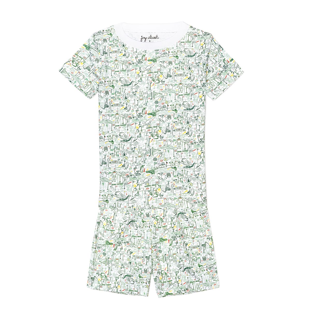 Joy Street Kids Golf Short Pajamas - Putting Green