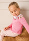 Strawberry Embroidered Jumper in Pink