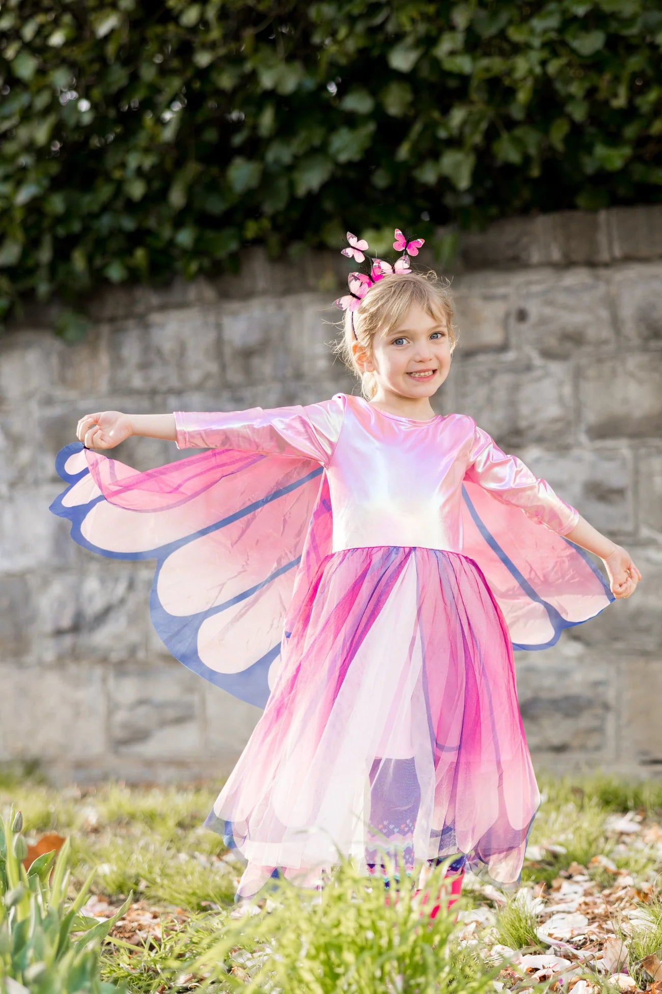 Great Pretenders Pink Butterfly Twirl Dress With Wings