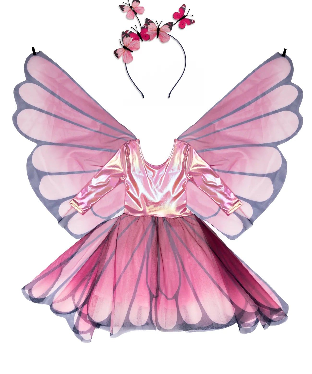 Great Pretenders Pink Butterfly Twirl Dress With Wings