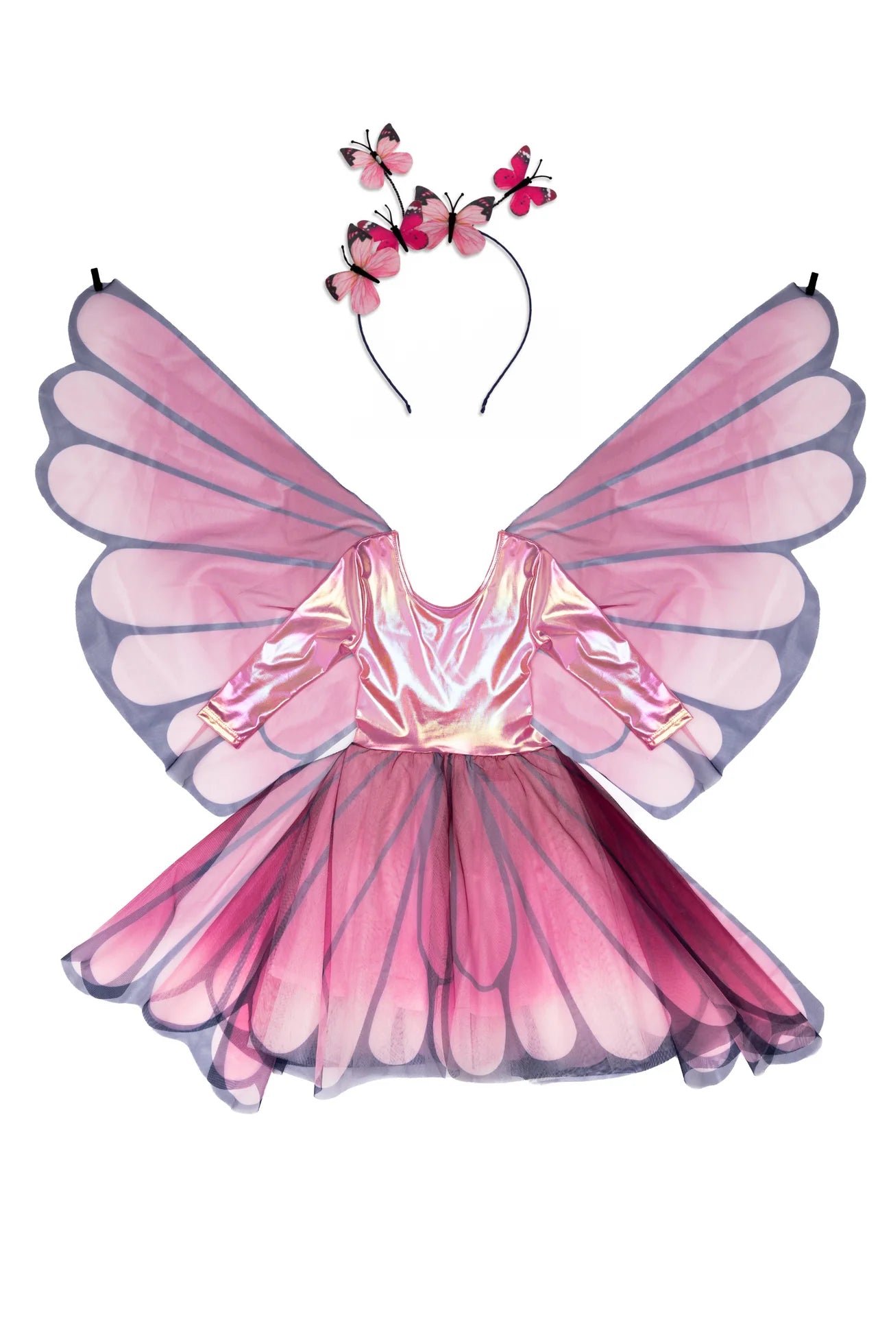 Great Pretenders Pink Butterfly Twirl Dress With Wings