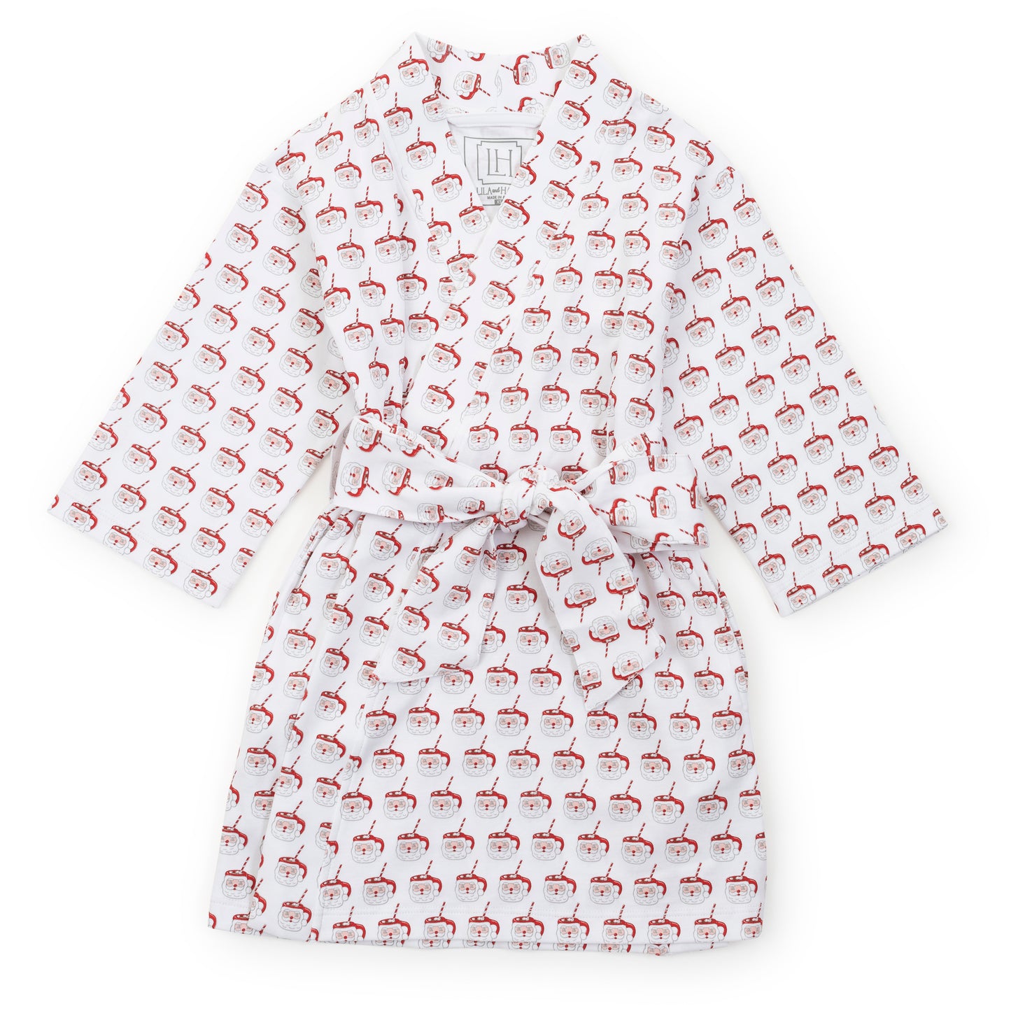 Lila and Hayes Gwen Spa Robe - Hot Cocoa Santa