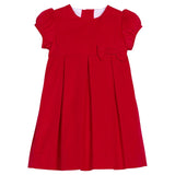 Little English Clara Dress- Red Corduroy