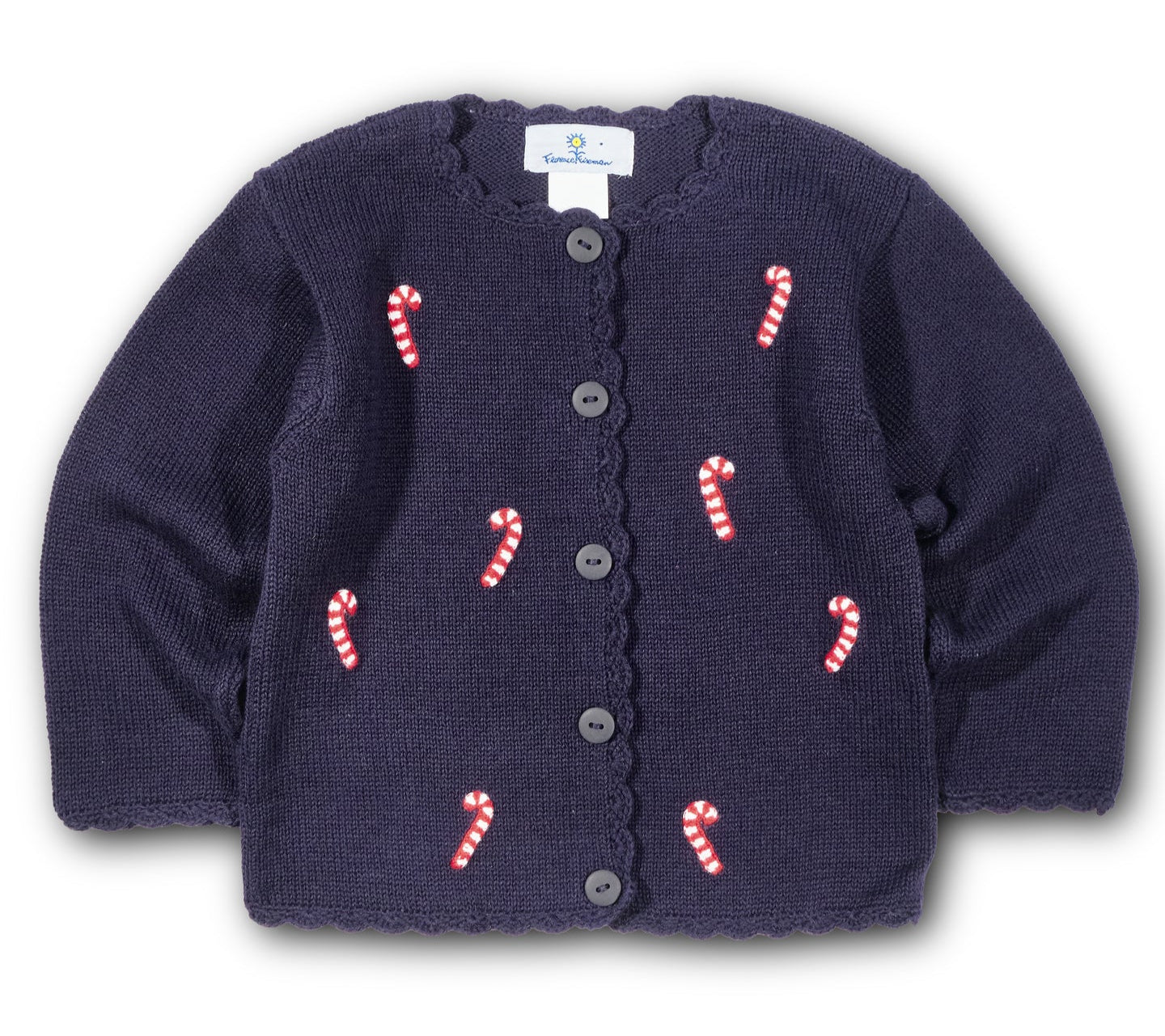 Florence Eiseman Sweater With Candy Canes