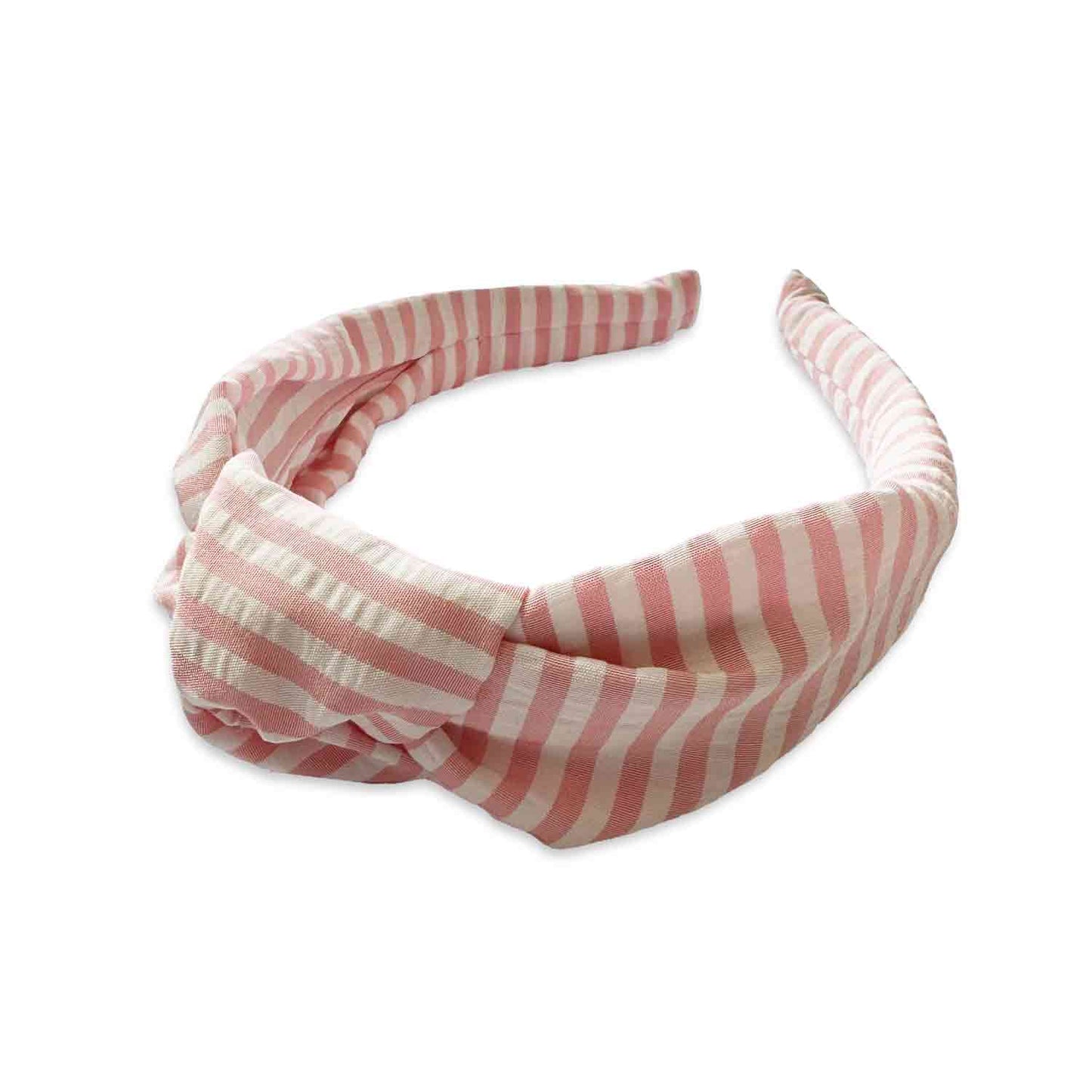 Eva's House Palm Spring Stripes Knot Headband- Baby Pink