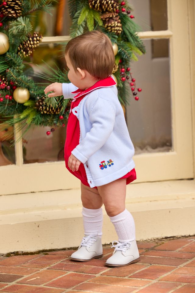 Little English Davant Bubble- Red Corduroy