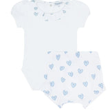 Nellapima Blue Heart Print Onesie Set