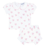 Nellapima Pink Heart Print Diaper Cover Set