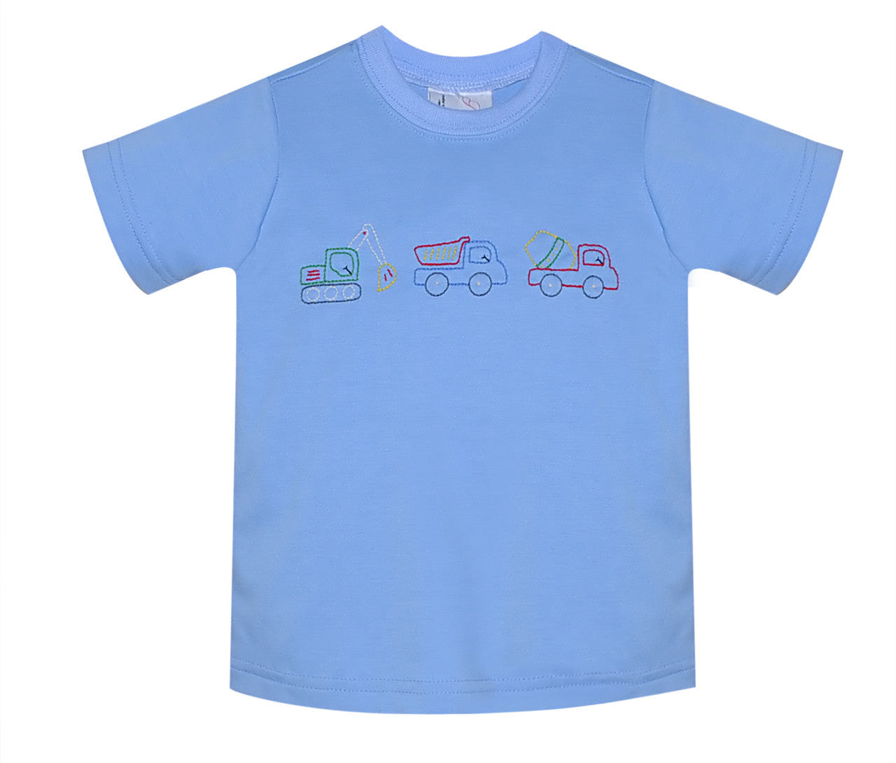 Remember Nguyen Construction Trucks Hand Stitched T-Shirt
