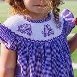 Smocked Horned Frog Kate Dress