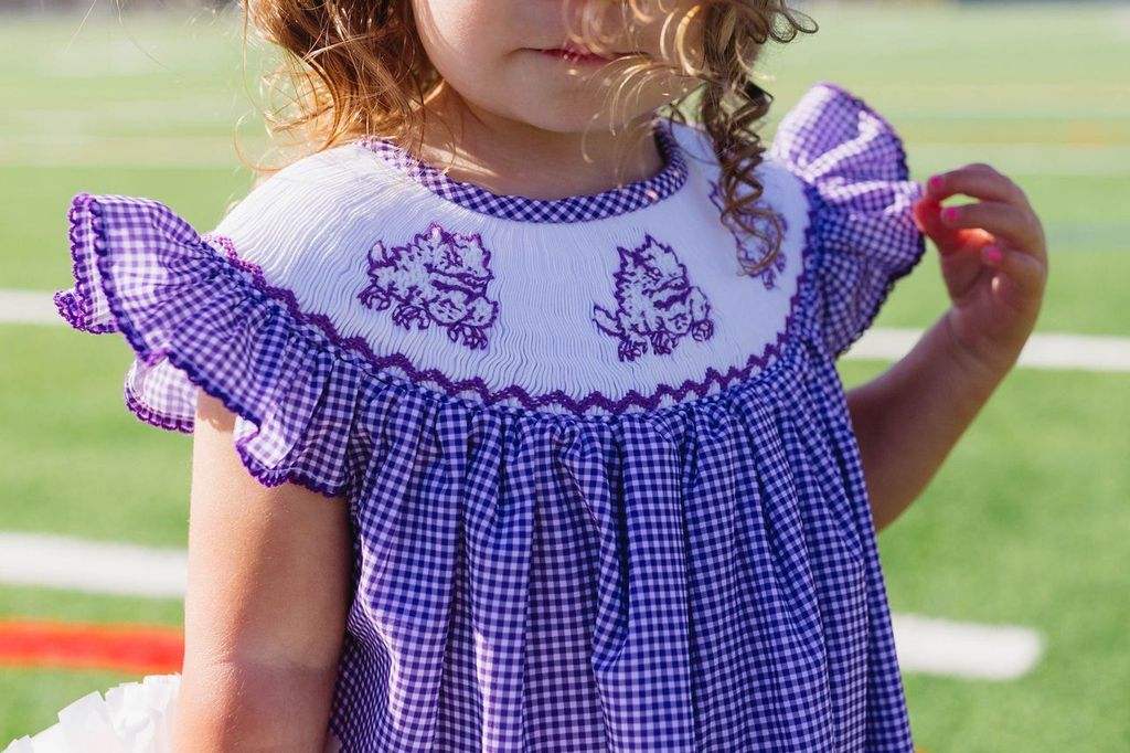 Smocked Horned Frog Kate Dress