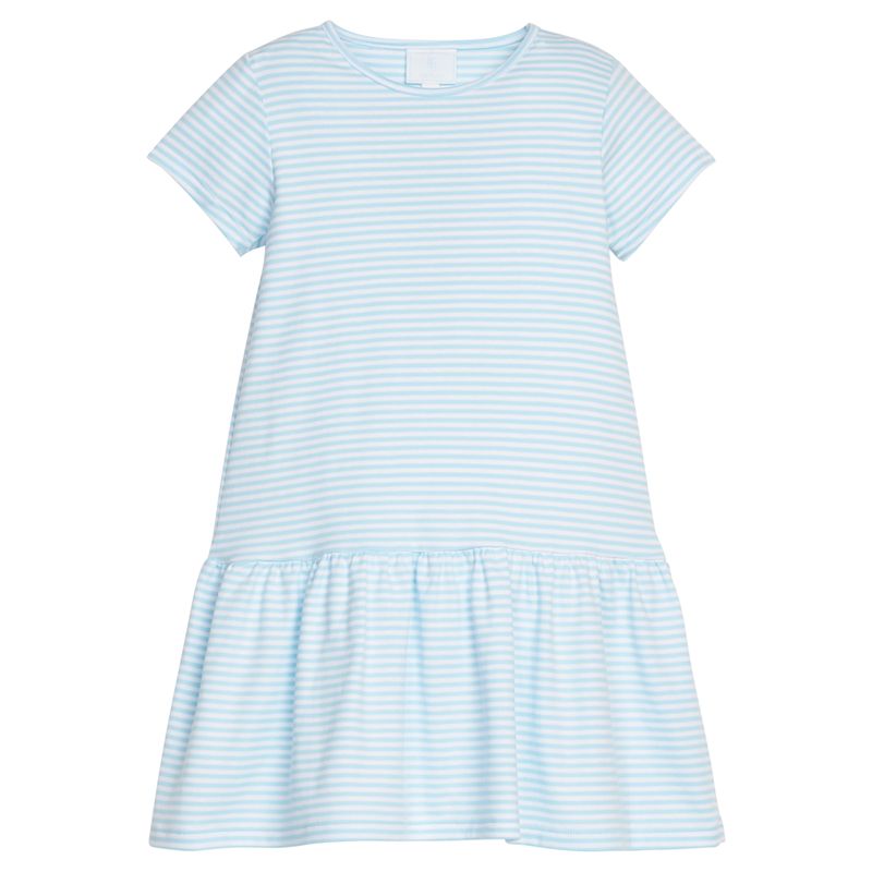 Little English Kari T Shirt Dress- Sky Stripe