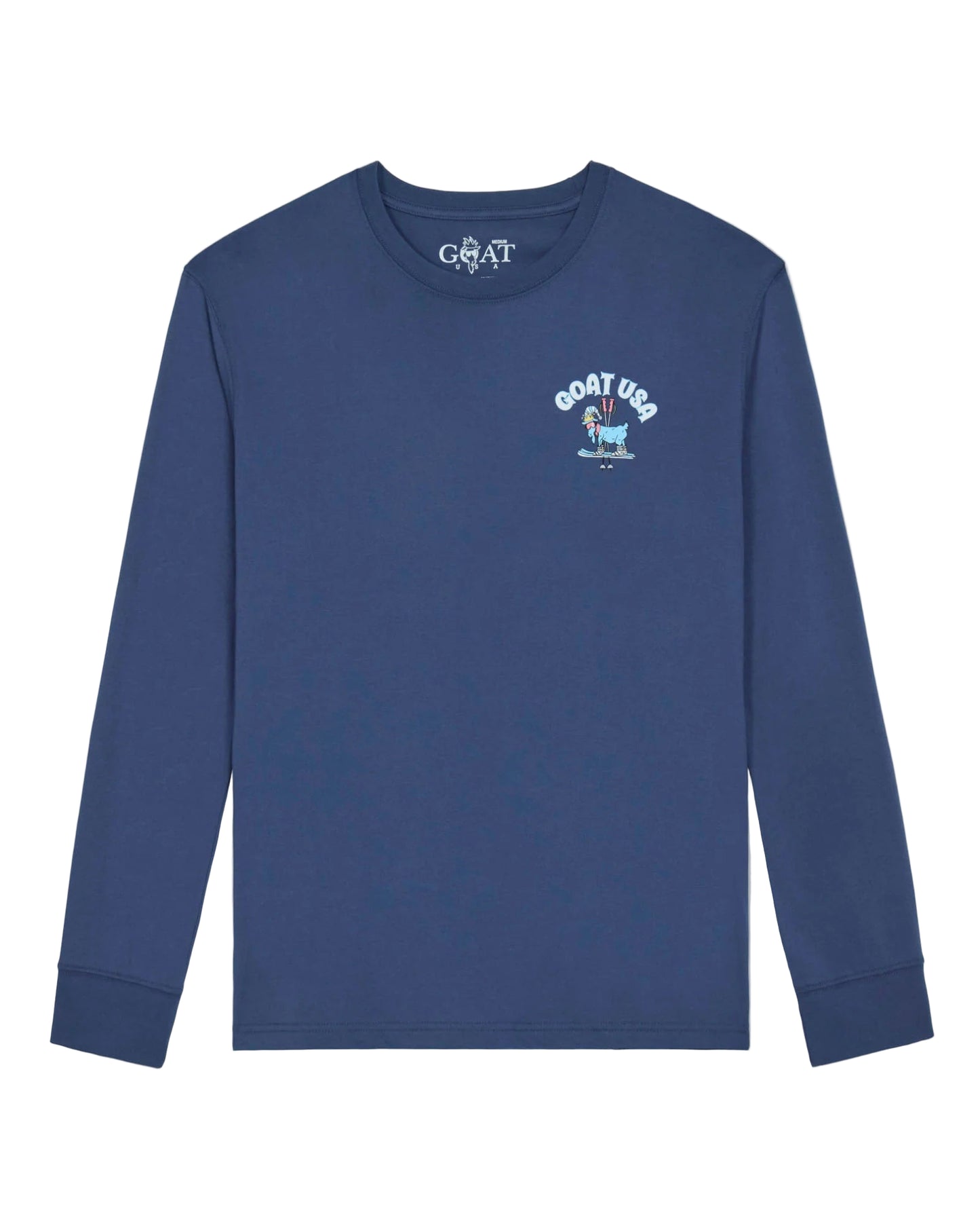 GOAT USA Mountain Club Long Sleeve T-Shirt- Navy