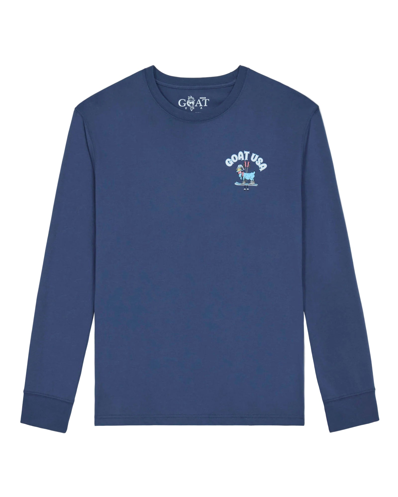 GOAT USA Mountain Club Long Sleeve T-Shirt- Navy