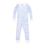 Joy Street Houston Two Piece Long Pajamas- Buffalo Bayou Blue