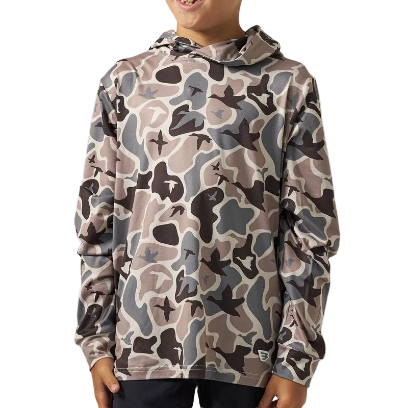 Burlebo Mallard Mayhem Camo Performance Hoodie
