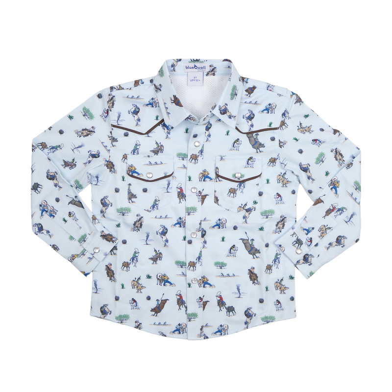 BlueQuail Rodeo Pearl Snap Long Sleeve Shirt