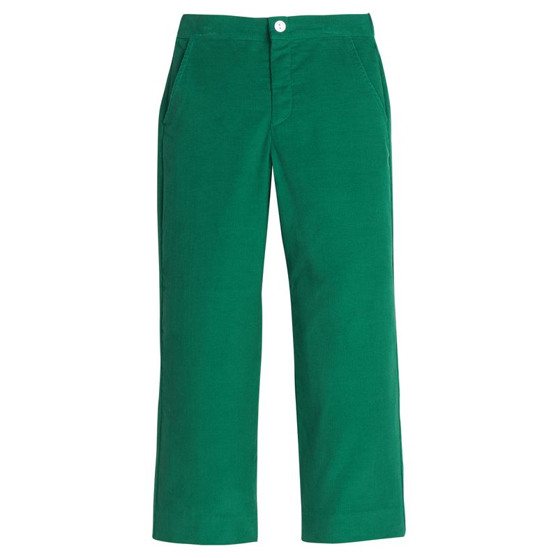 Little English Pull On Pant- Evergreen Corduroy