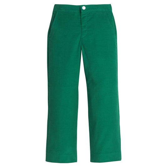 Little English Pull On Pant- Evergreen Corduroy