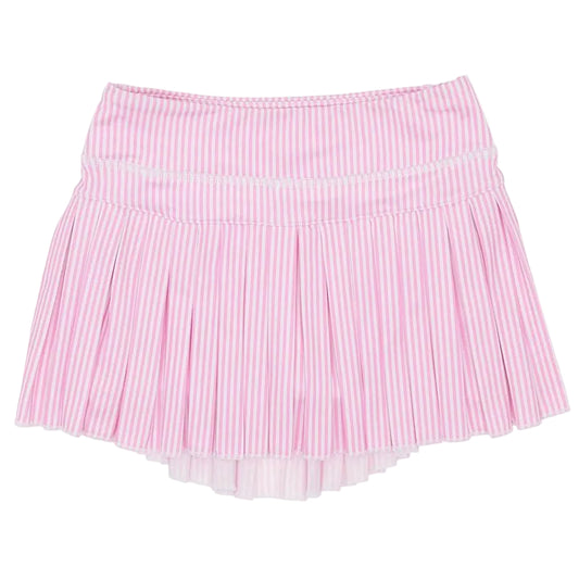 Azarhia Pink Striped Mini Pleat Skort