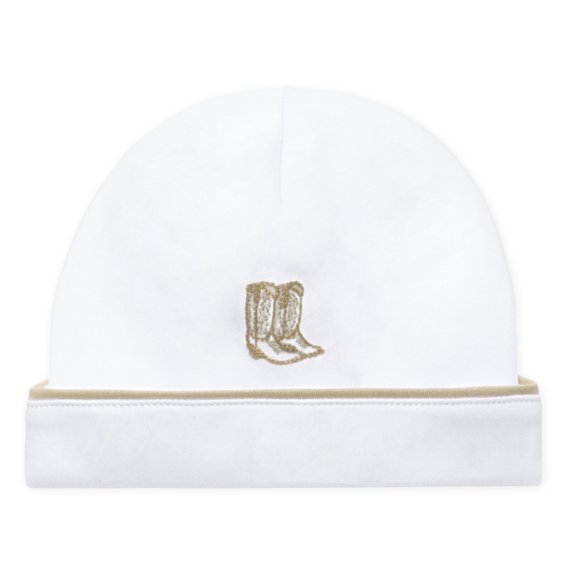 Magnolia Baby Darling Cowboy Boots Hat- Ivory
