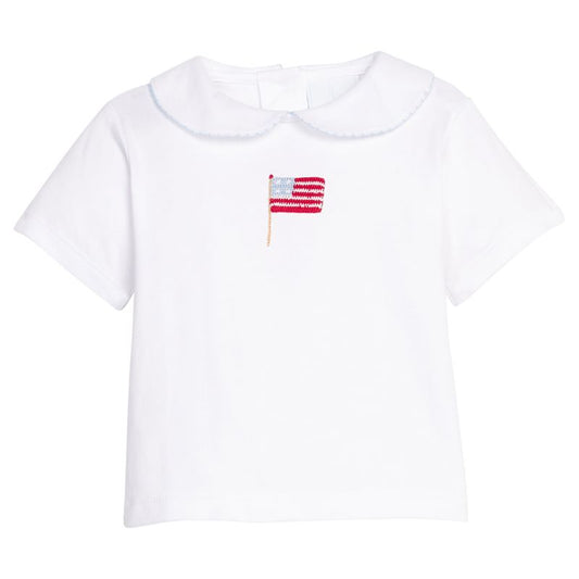 Crochet Peter Pan Shirt- American Flag