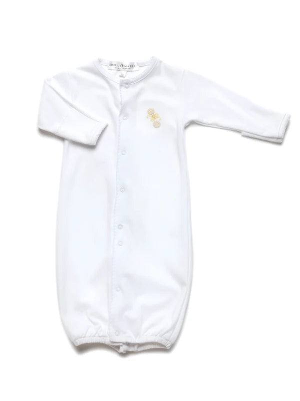 Milly Marie Ivory Heirloom Rattle Converter Gown