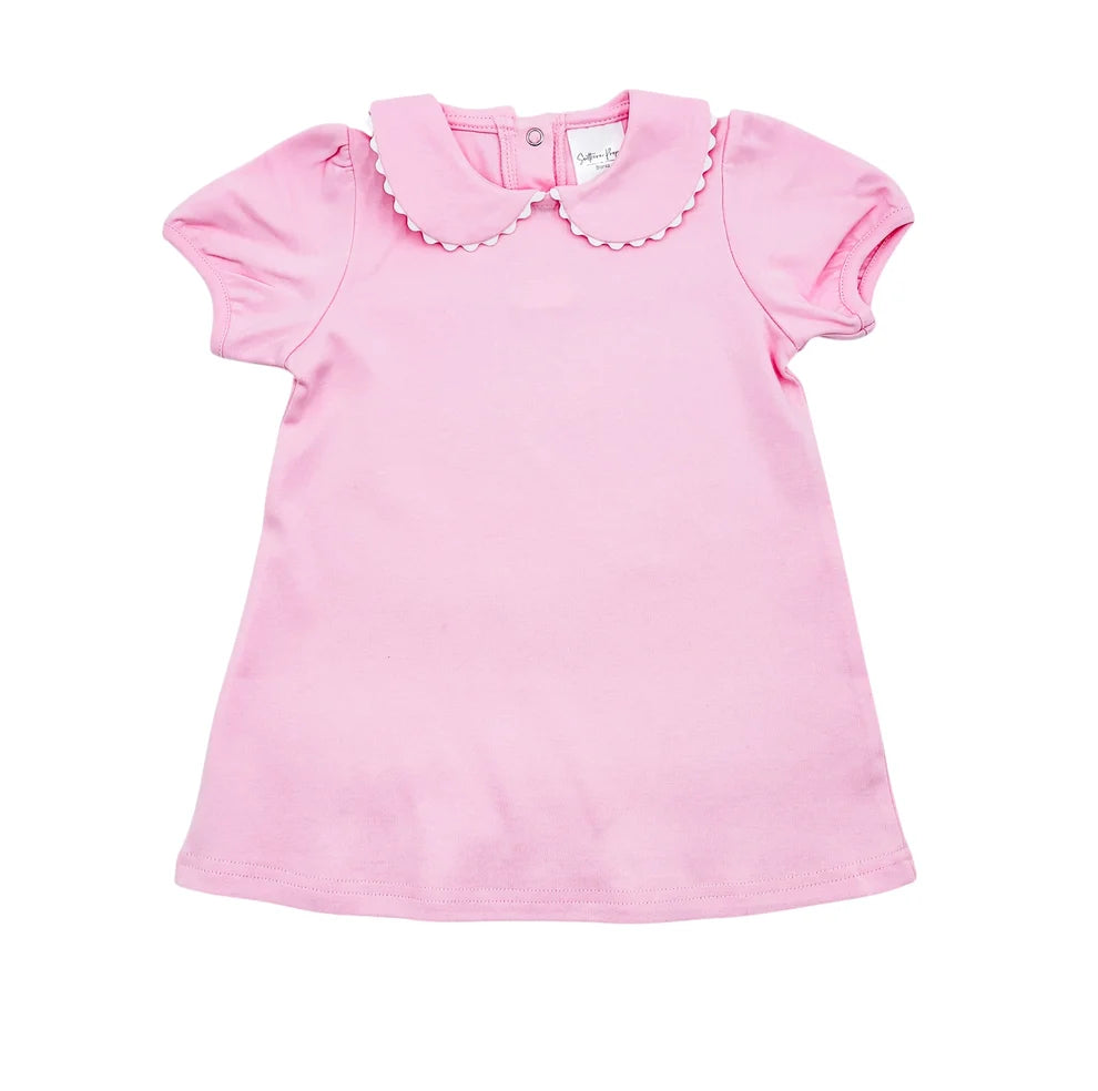 Southern Proper Pink Scalloped Dress 