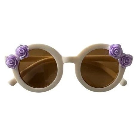 Milas Sunny World Alina Round Sunnies - Purple Roses