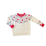 Christmas Heart Sweater made by Lulu Bebe