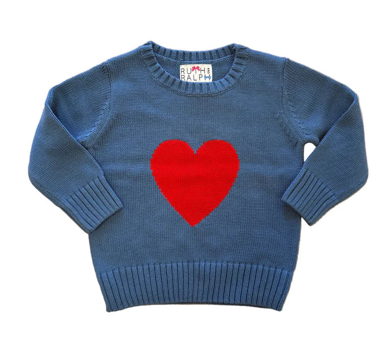 Ruth and Ralph Red Heart Sweater