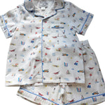 Summer Nostalgia Twill Short Set Pajamas