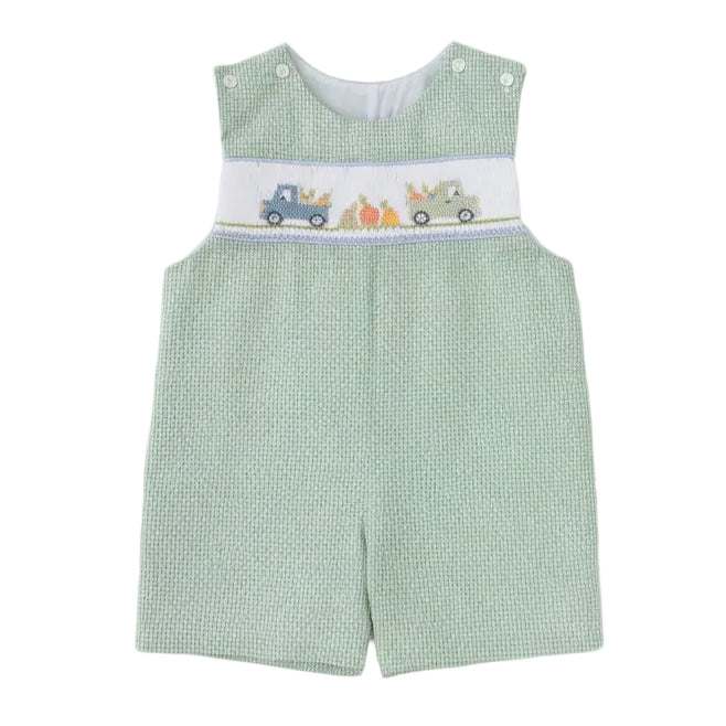 Pumpkin Smocked Shortall