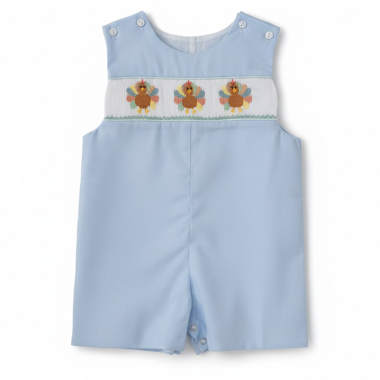 Lulu Bebe Turkeys Smocked Shortall