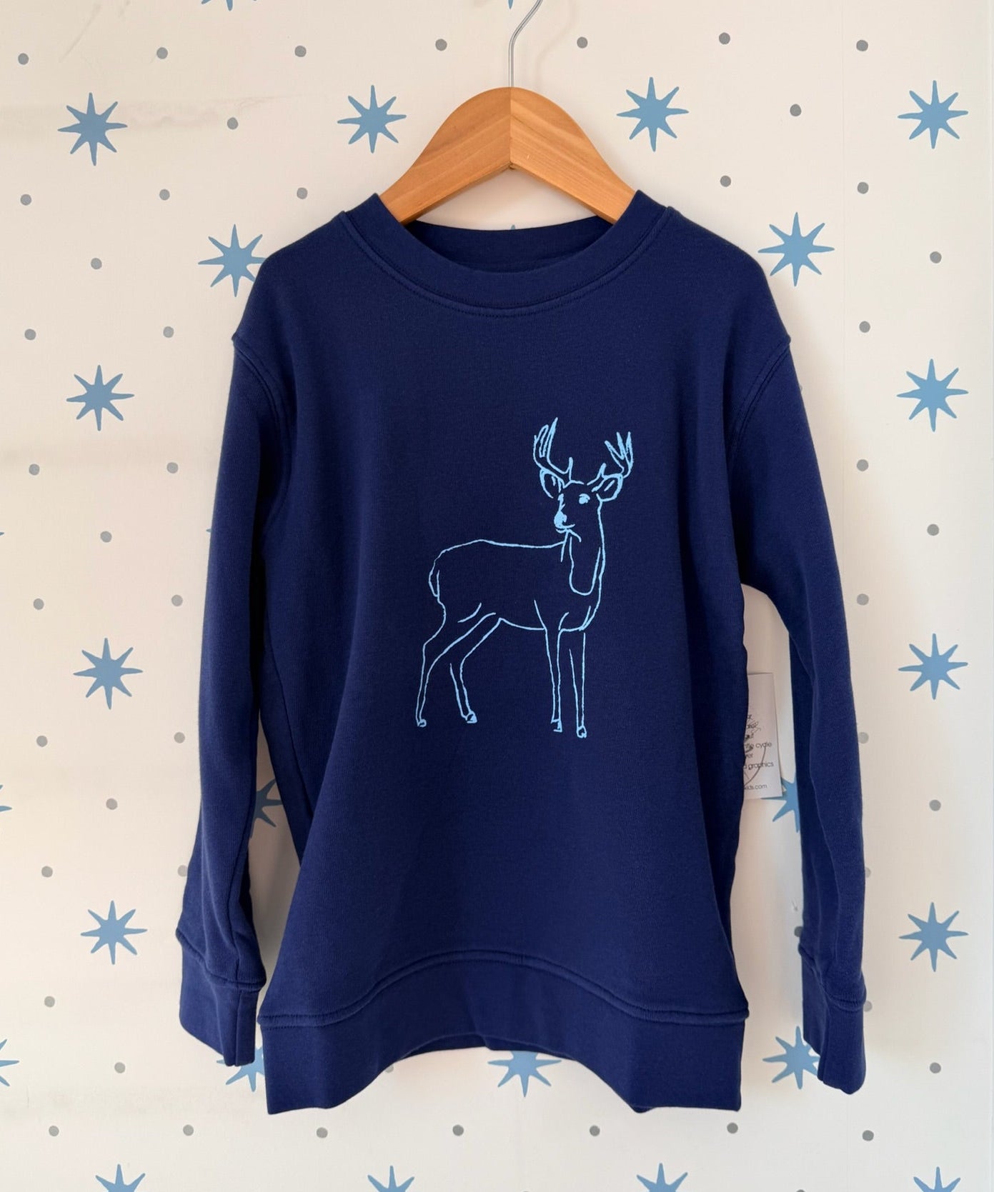 Navy Deer Sweatshirt