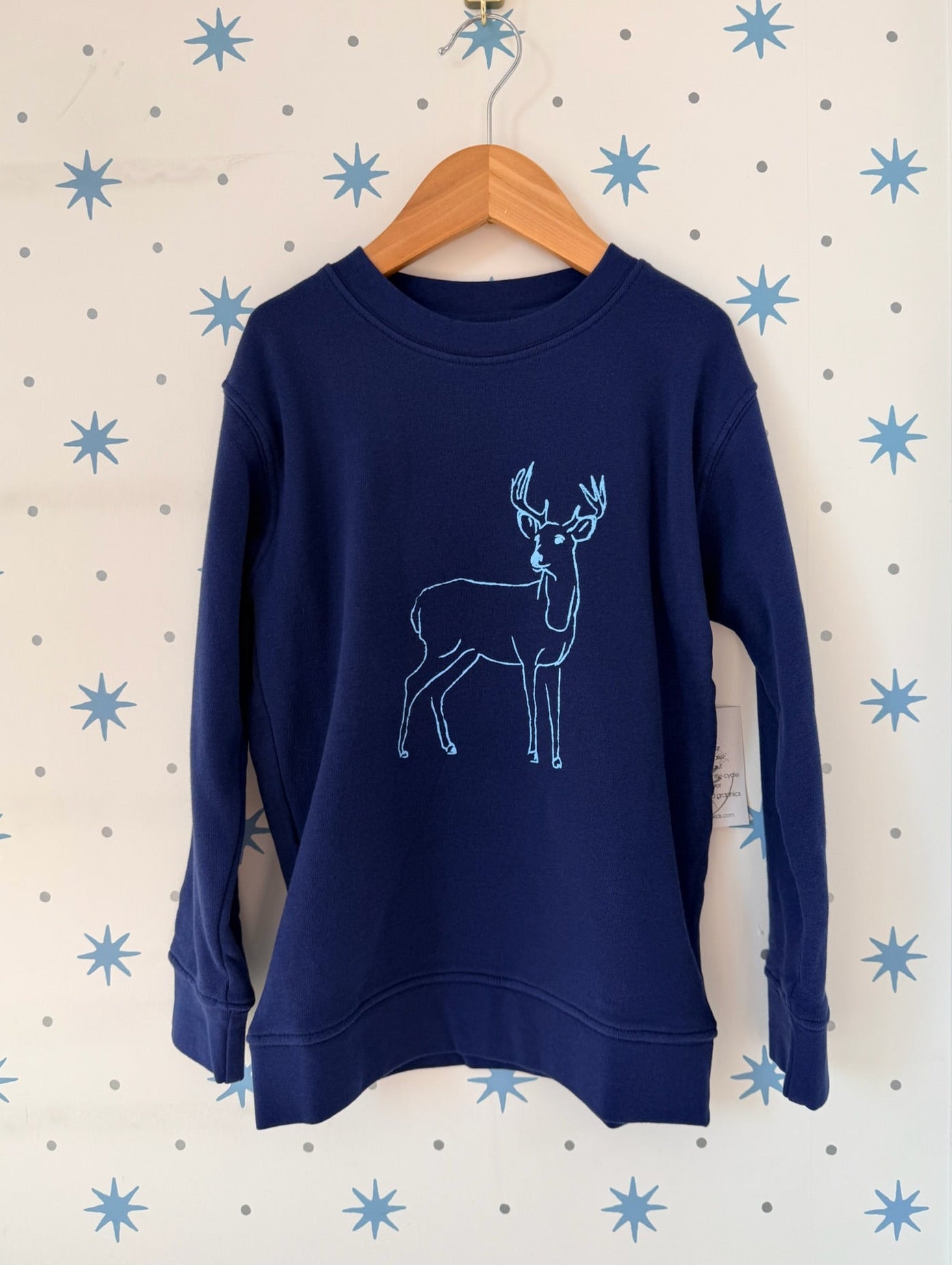 Navy Deer Sweatshirt