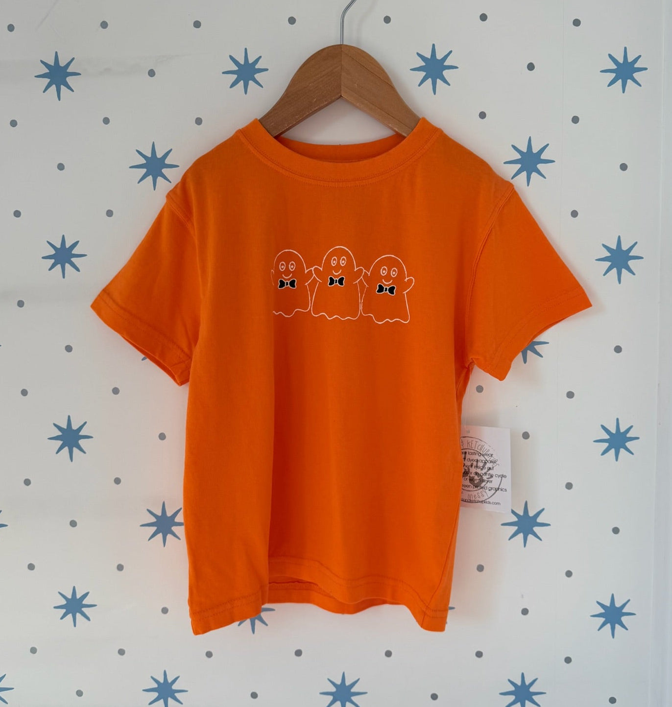 Orange Ghost Short Sleeve T-Shirt