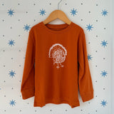 Burnt Orange Turkey Long Sleeve T-Shirt