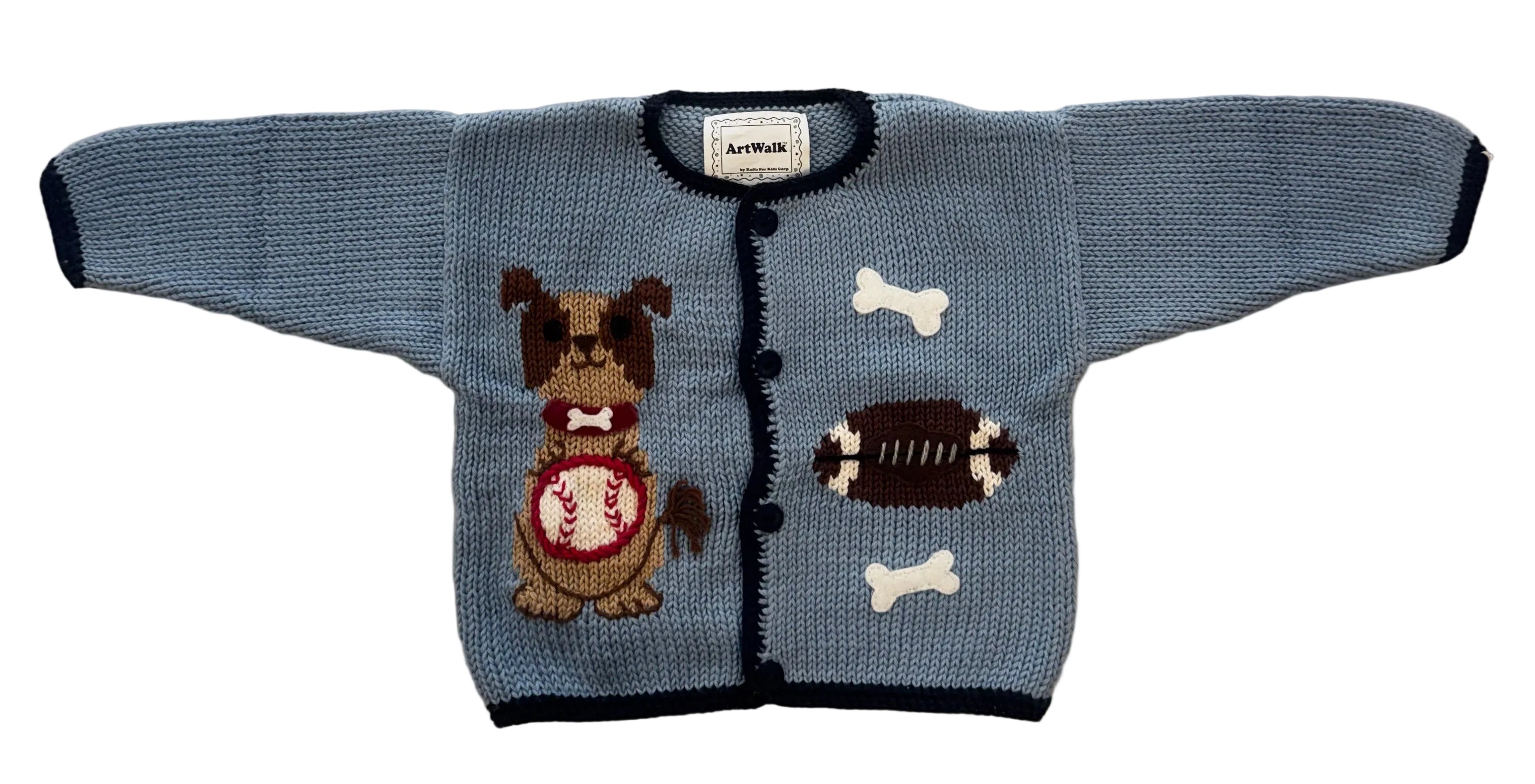 Art Walk Playful Puppies Knit Sweater