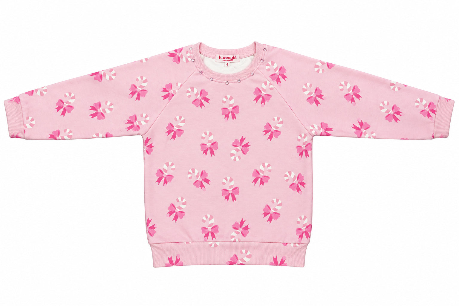 Haven Girl Candy Cane Sweatshirt